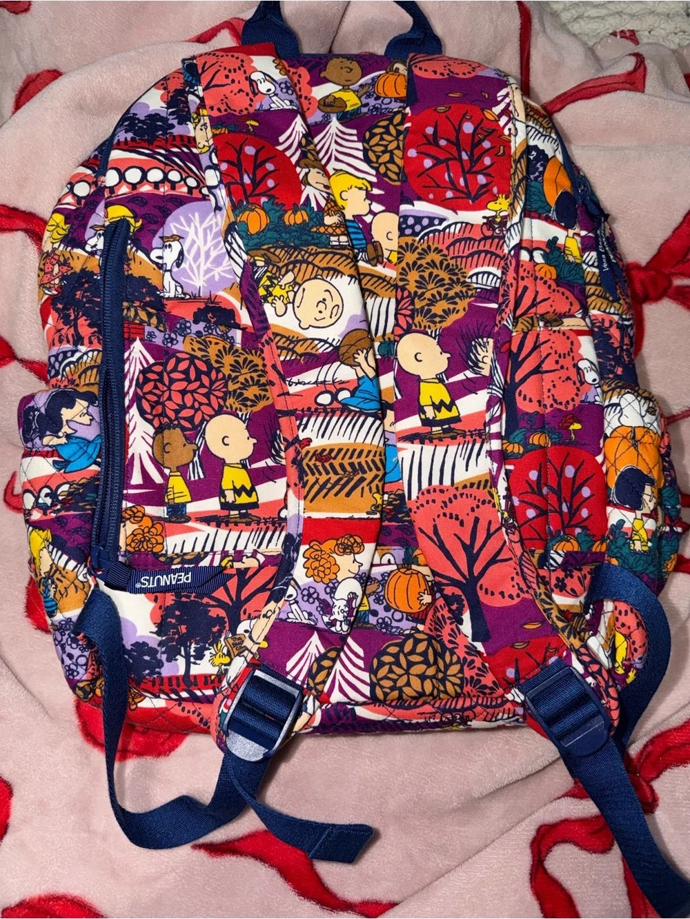 Vera Bradley Fall for Peanuts Large Backpack